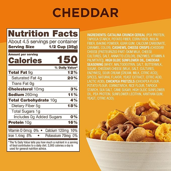 Cheddar Crunch Mix Snack Mix (6 Pouches)