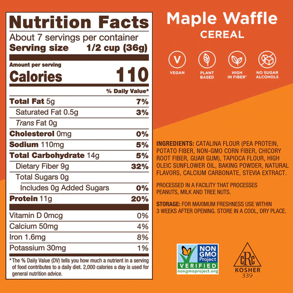 Maple Waffle Cereal (6 Pouches)