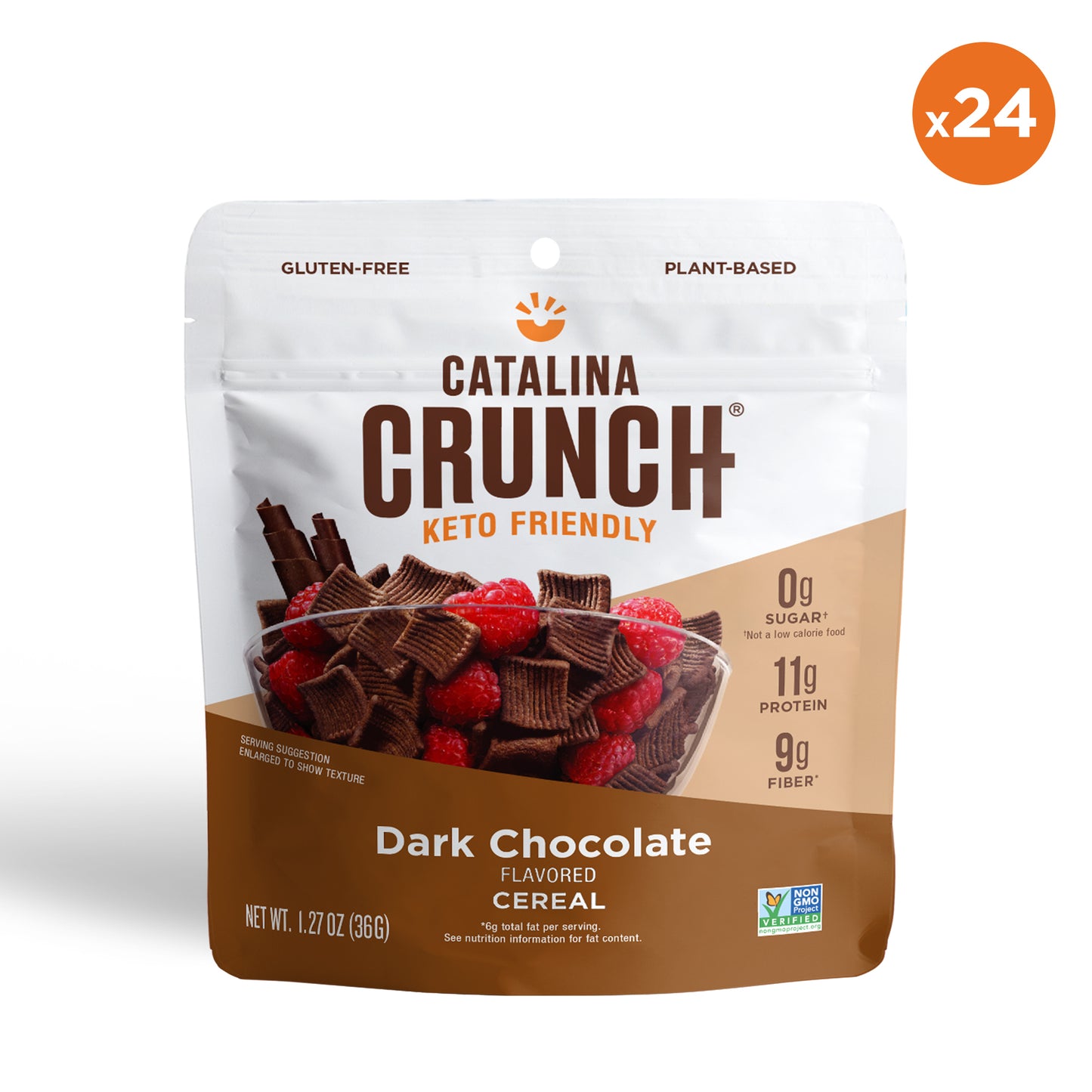 Single Serve Dark Chocolate Cereal 24-ct (2 POP Boxes of 12 - 1.27oz Pouches)