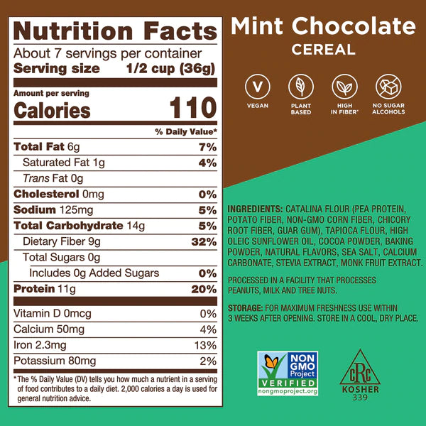 Mint Chocolate Chip Cereal (6 Pouches)